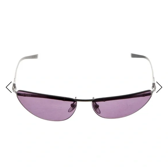 ✨ GUCCI Archival Y2K Purple Tint Shield Sunglasses w/ Case GG1701S - Picture 2 of 5